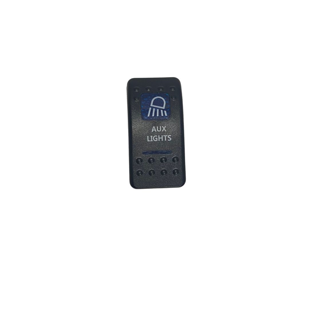 Rocker Switch Blue Aux Lights image 0