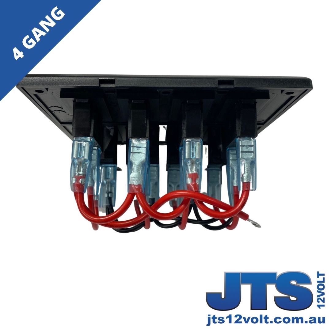 4 Gang Switch Panel - LED - With Fuses - 24/12V image 4