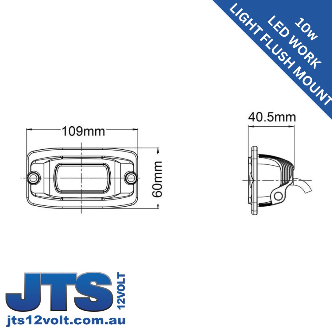 LV 10w LED WORK LAMP image 2