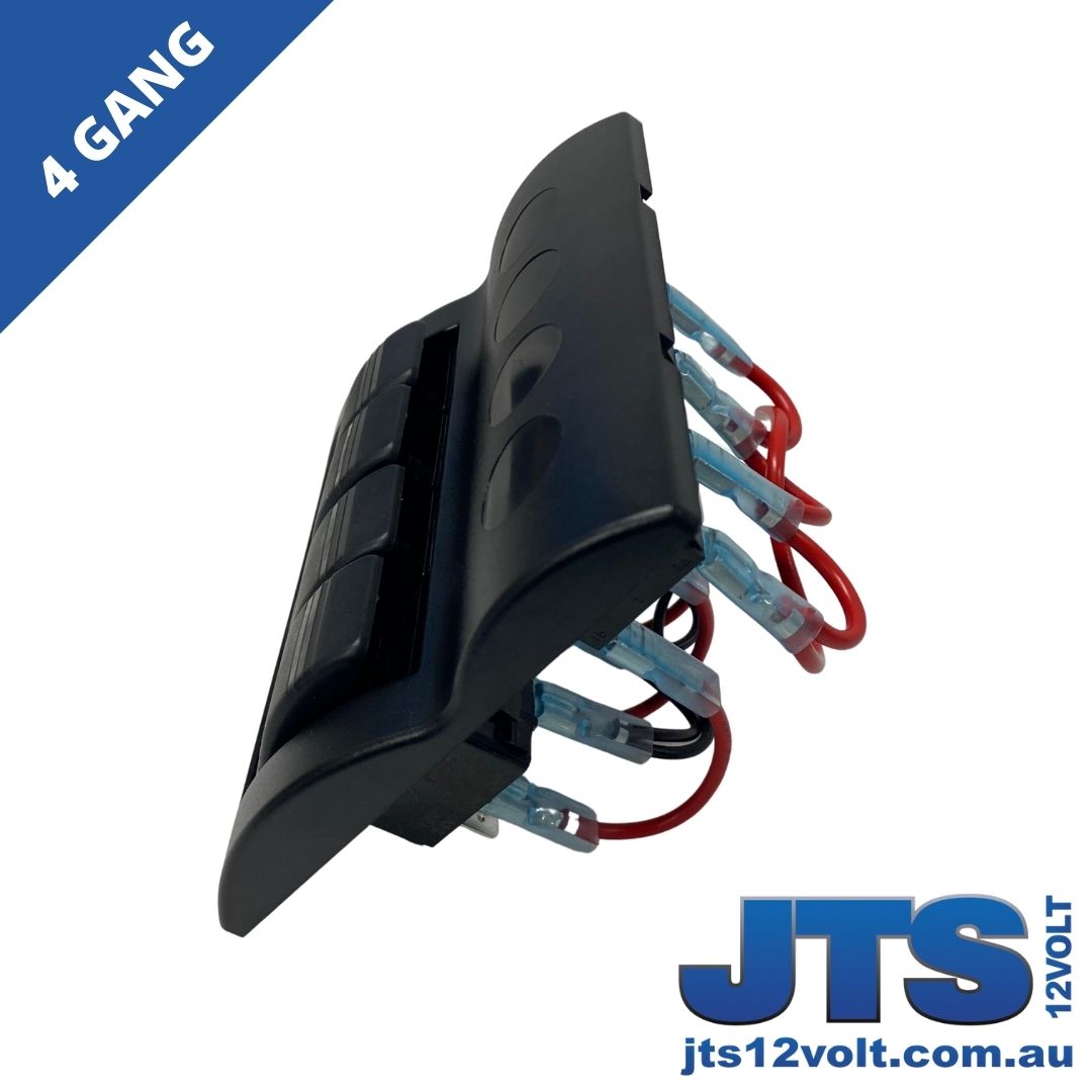 4 Gang Switch Panel - LED - With Fuses - 24/12V image 3