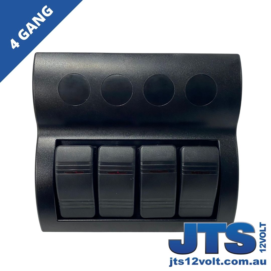 4 Gang Switch Panel - LED - With Fuses - 24/12V image 1