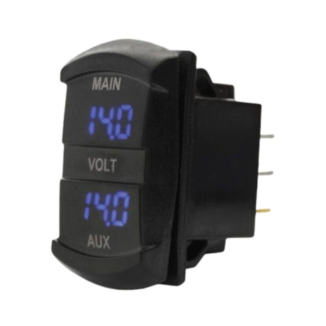 Dual Voltmeter Socket - Blue LED image 0