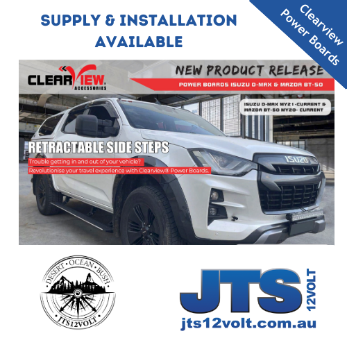 Clearview Powered Side Steps Isuzu D-Max MY21 on | Mazda BT-50 TF Series Jul 2020 on image 0
