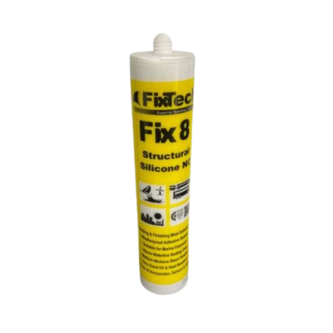 FIXTECH Fix8 Structural Silicone 300ml Cartridge WHITE