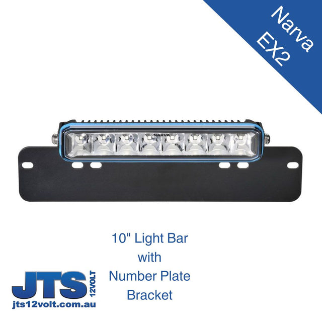 Narva EX2 10" Light Bar with Number Plate Bracket image 0