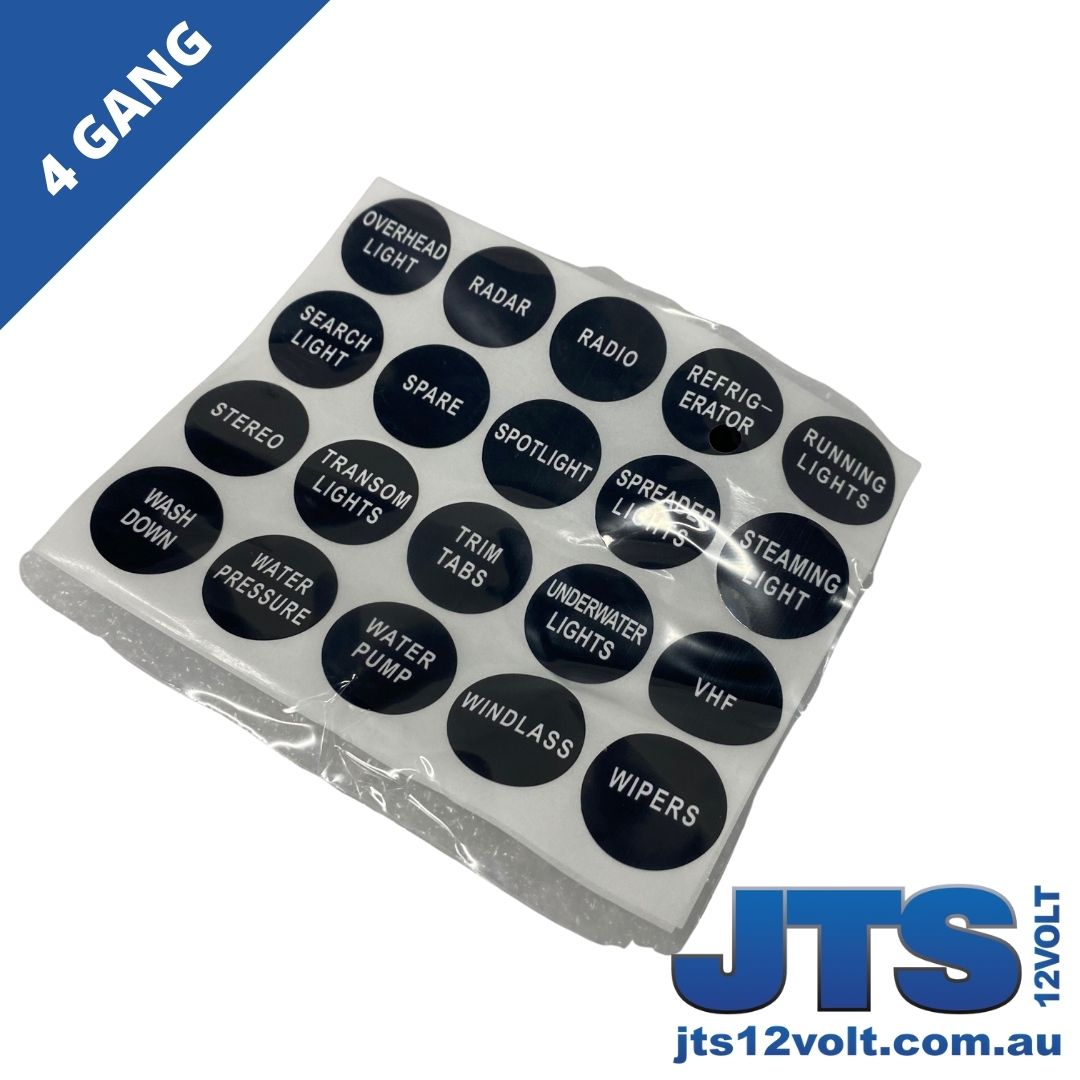 4 Gang Switch Panel - LED - With Fuses - 24/12V image 6