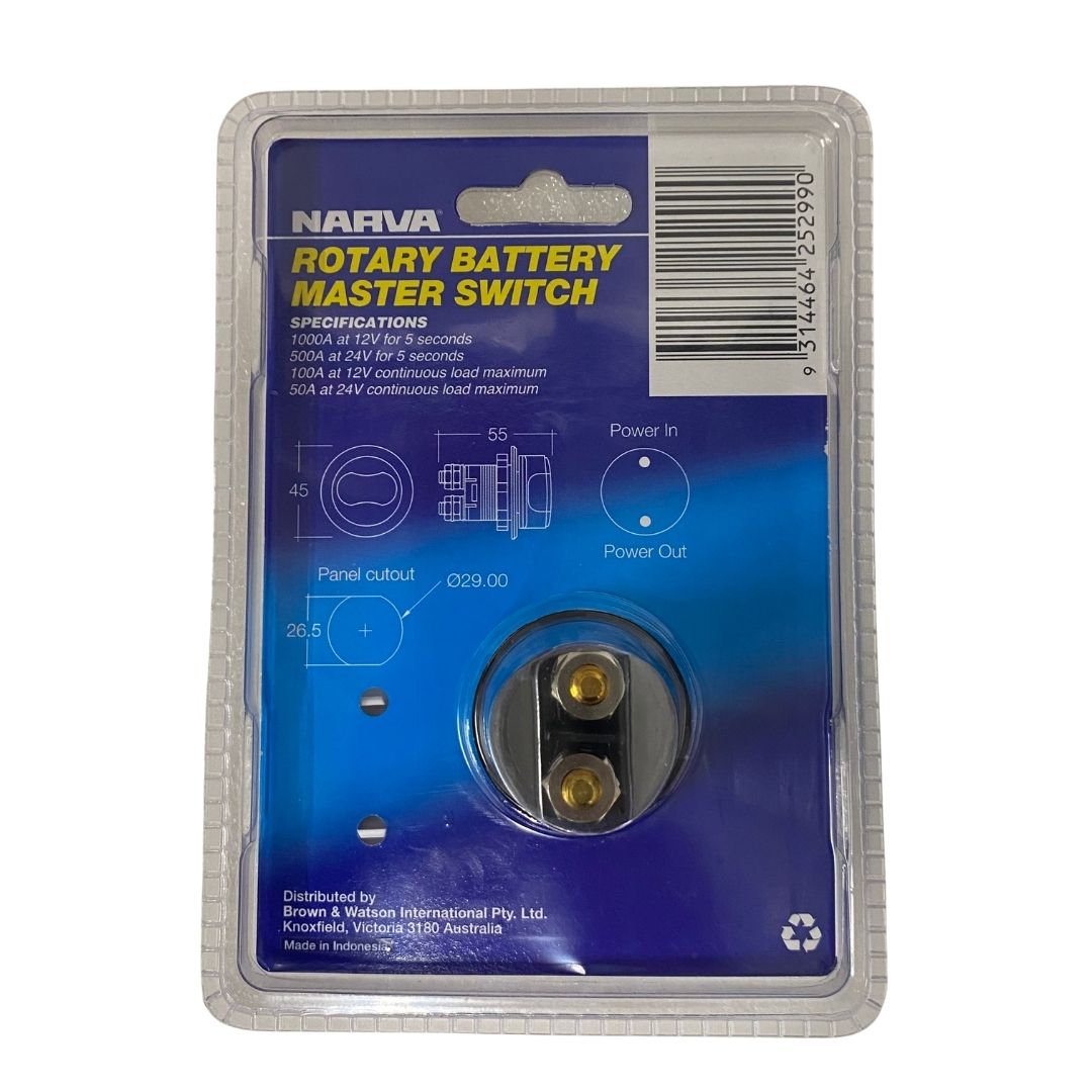 NARVA Battery Master Switch 100A at 12v