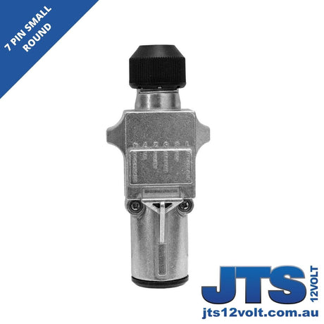 7 Pin Small Round Trailer Plug - Metal image 0