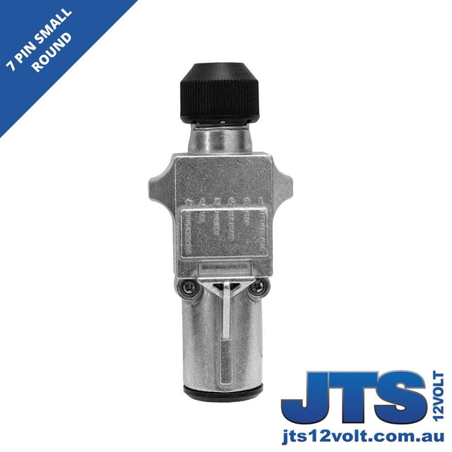 7 Pin Small Round Trailer Plug - Metal image 0