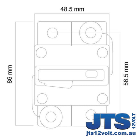 Manual Reset Circuit Breaker - 30A - Heavy Duty