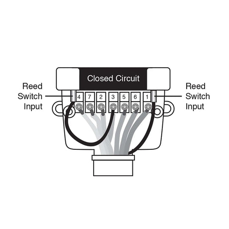 12 Pin Flat Plastic Trailer Socket with Reed Switch image 1