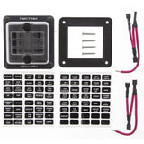 6 Way Blade Fuse Block Panel Mount