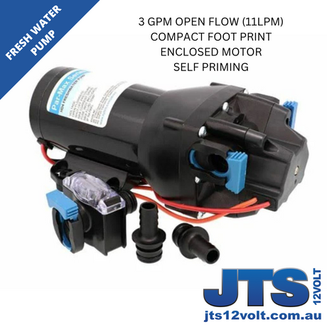 Jabsco Par-Max 3 12v 3GPM - 11LPM Pump image 0