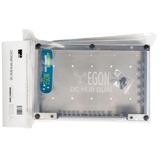 Egon DC Hub Dual bracket packaging on a white background