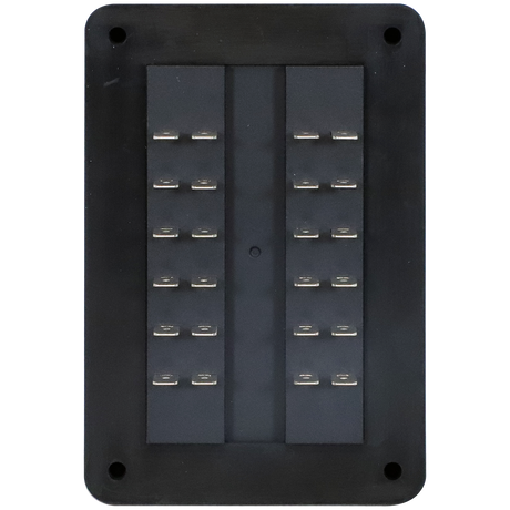 Enerdrive 12 Way Blade Fuse Block Panel Mount