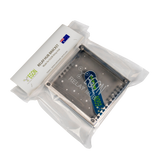 Relay hub with packaging on a white background