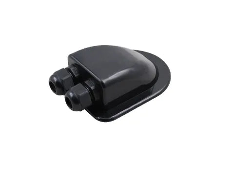 Dual Entry Solar Junction Box - Black