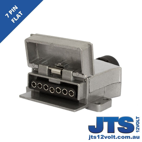 7 pin Flat Metal Female Socket image 0