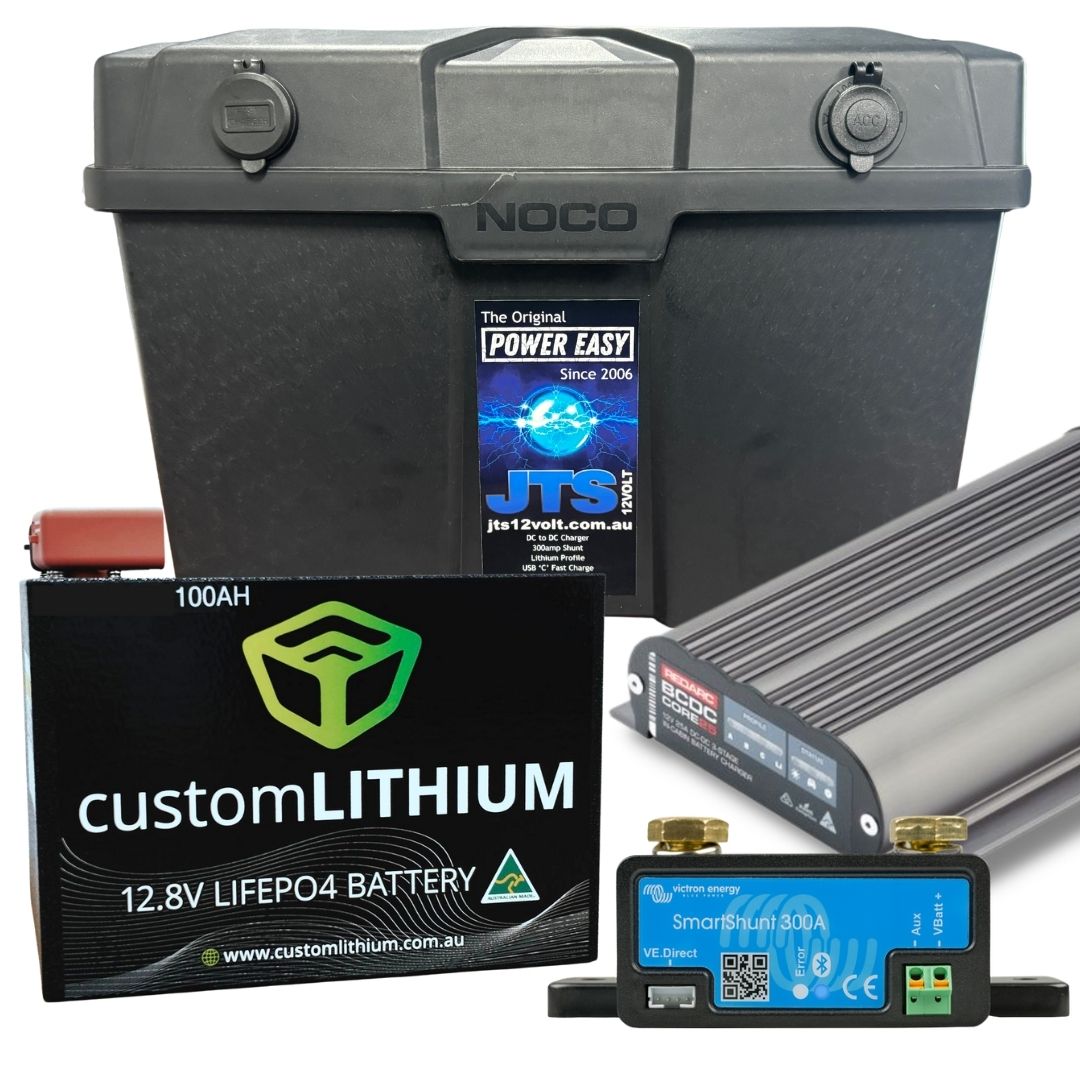 JTS Power Easy Dual Battery System – 25amp - 100ah Custom Lithium
