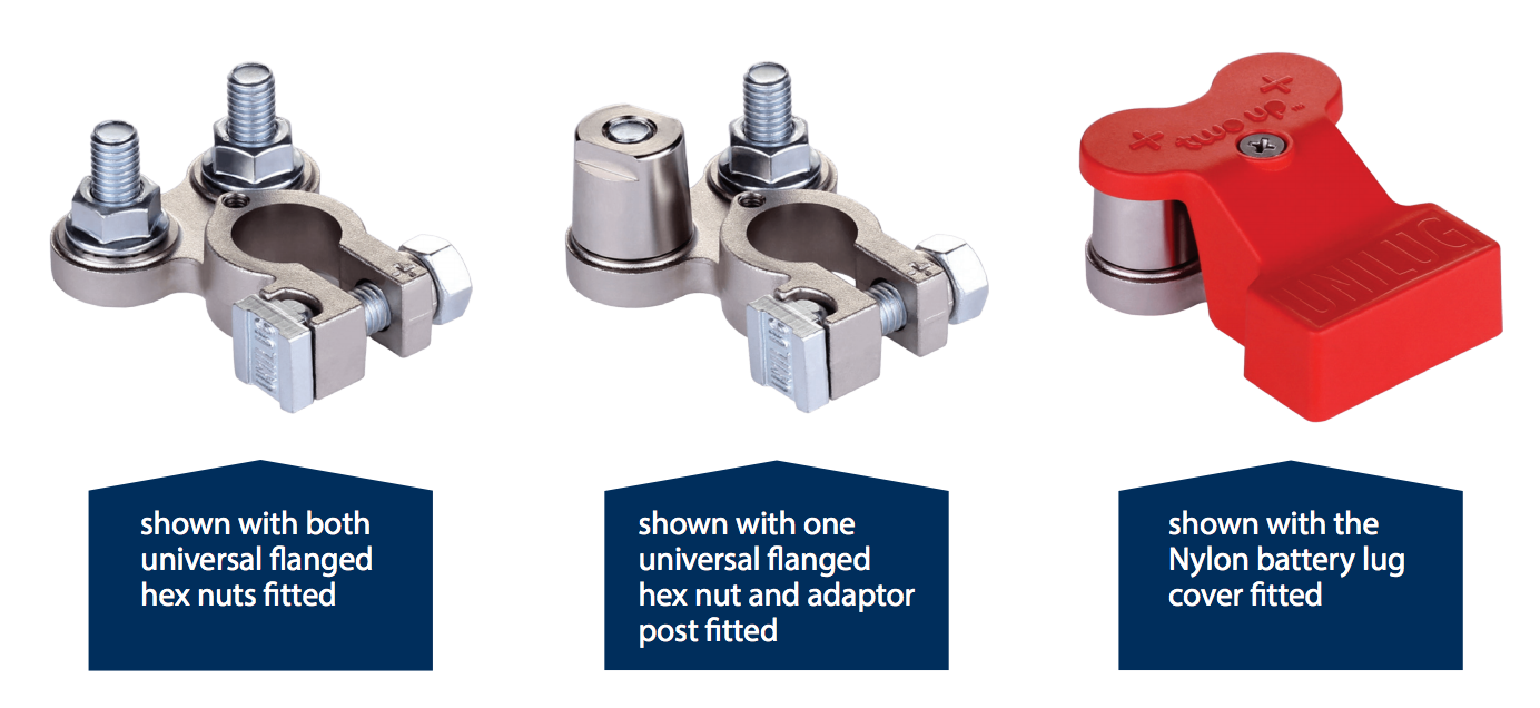 Upgraded battery clearance terminals