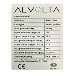 ALVOLTA-160W-SOLAR-PANEL-BACK